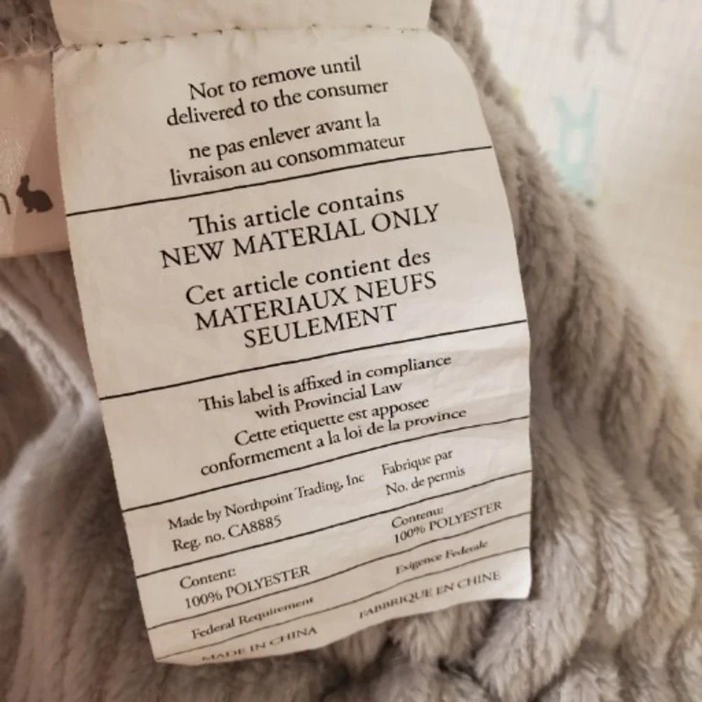 MON‎ LAPIN  Lovey Elephant  Embroided Eyes Ribbed Security Blanket